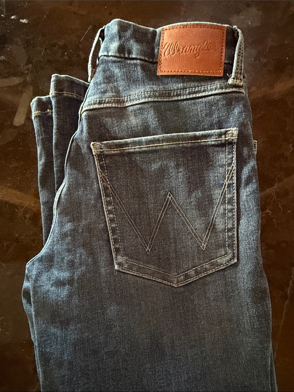 Wrangler Dark Blue Denim Jeans